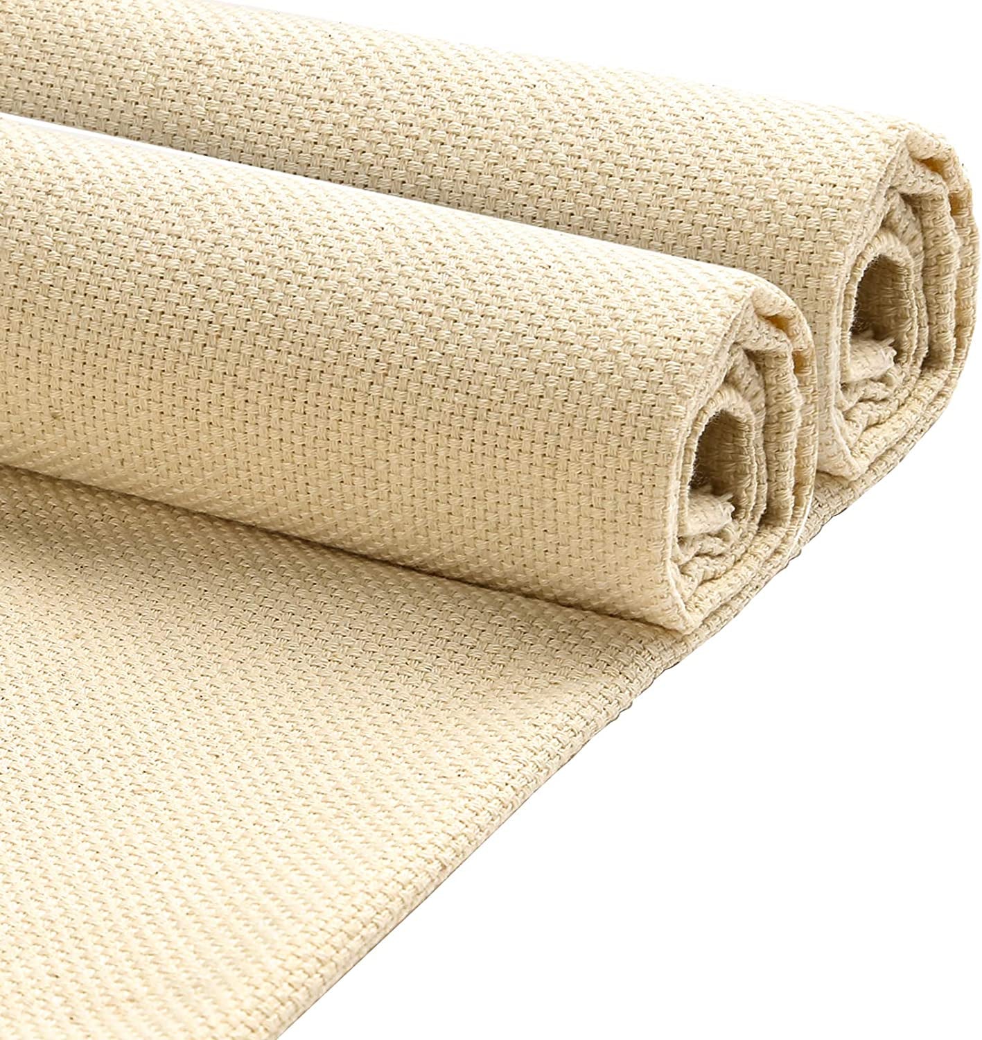 Tufting Cloth Punch Needle Fabric, Embroidery Fabric, Monks Cloth for Punch Needle Embroidery Rug-Punch & Pinch Needle, 26.4 X 19.3 Inch
