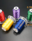80 Spools Polyester Embroidery Machine Thread Kit 500M (550Y) Each Spool - Colors Compatible with Janome and Robison-Anton Colors