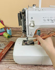Set 2 Cleaning Brush for Sewing Machine & Sergers - Sewing Tool, Wooden Lint Brush with a Built-In Hanging Strap. Brushing Lint Out of Sewing Machines.