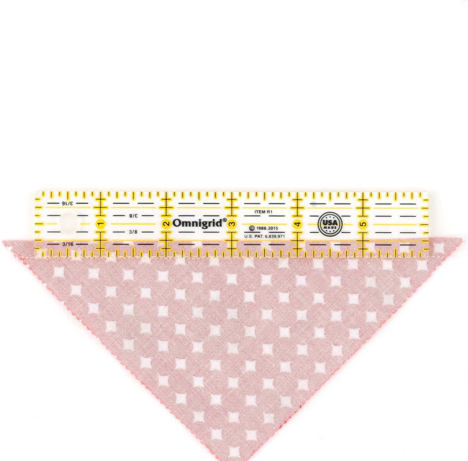 1 X 6, Clear Quilting and Sewing R1 1 6-Inch Ruler, 1" X 6", Yellow