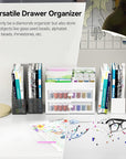 Storage Containers for Diamond Painting Accessories, 2 Drawers with 96 Slots Bead Storage Bottles and Diamond Art Accessories and Tools Rack