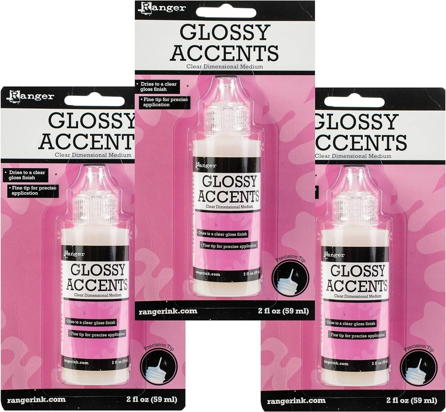 Ink Inkssentials Glossy Accents Precision Tip 2 Ounces GAC17042 (3-Pack)