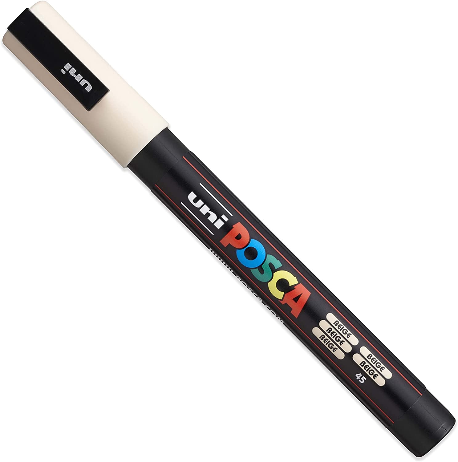 Uni POSCA - PC-3M Art Paint Markers - Set of 4 - in Plastic Wallet - Warm Neutrals Tones