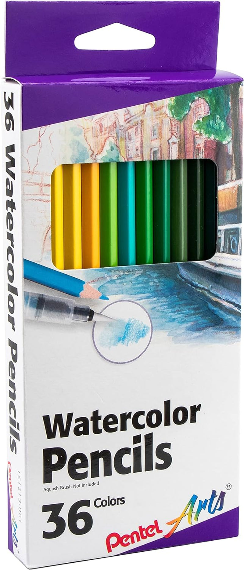 Arts Watercolor Pencil Set - Assorted Colors, 36-Pack (CB9-36)