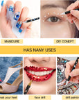9 Pcs Diamond Painting Pen Rhinestone Picker Pencil Set Self Adhesive Nail Dotting Wax Pen with Pencil Sharpener Resin Point Drill Pens 5D Crystal Gem Pick up Tools DIY Nail Art Accessories