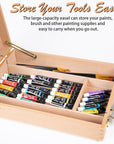Tabletop Easel Beechwood Art Easel for Painting Canvases Table Easel Stand for Painters Painting by Numbers, Students Beginners Artist Adults
