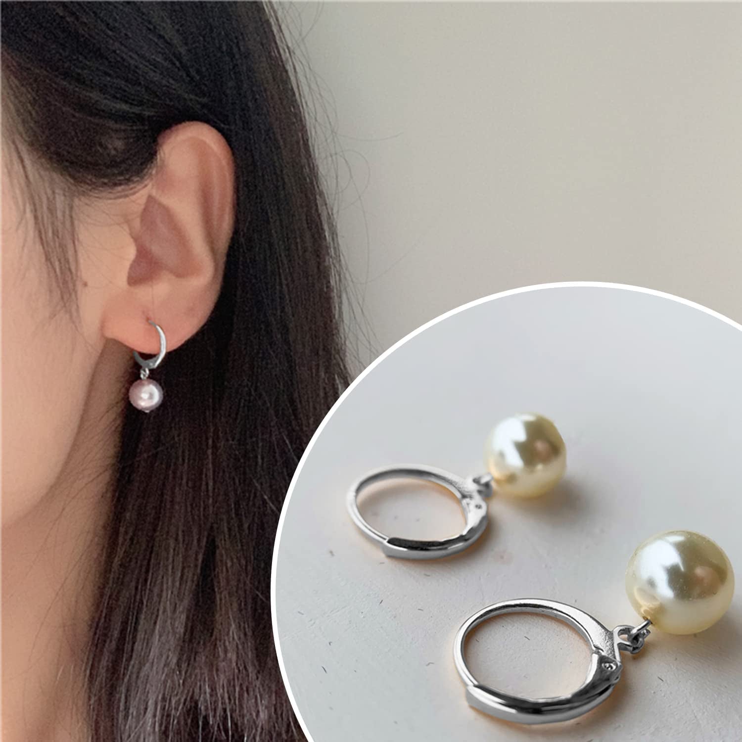 200PCS Hypoallergenic French Earring Hooks Leverback Earwires round Earring Hooks Earring Supplies Findings Ear Wire with Open Loop for Earring Designs Jewelry Making Findings