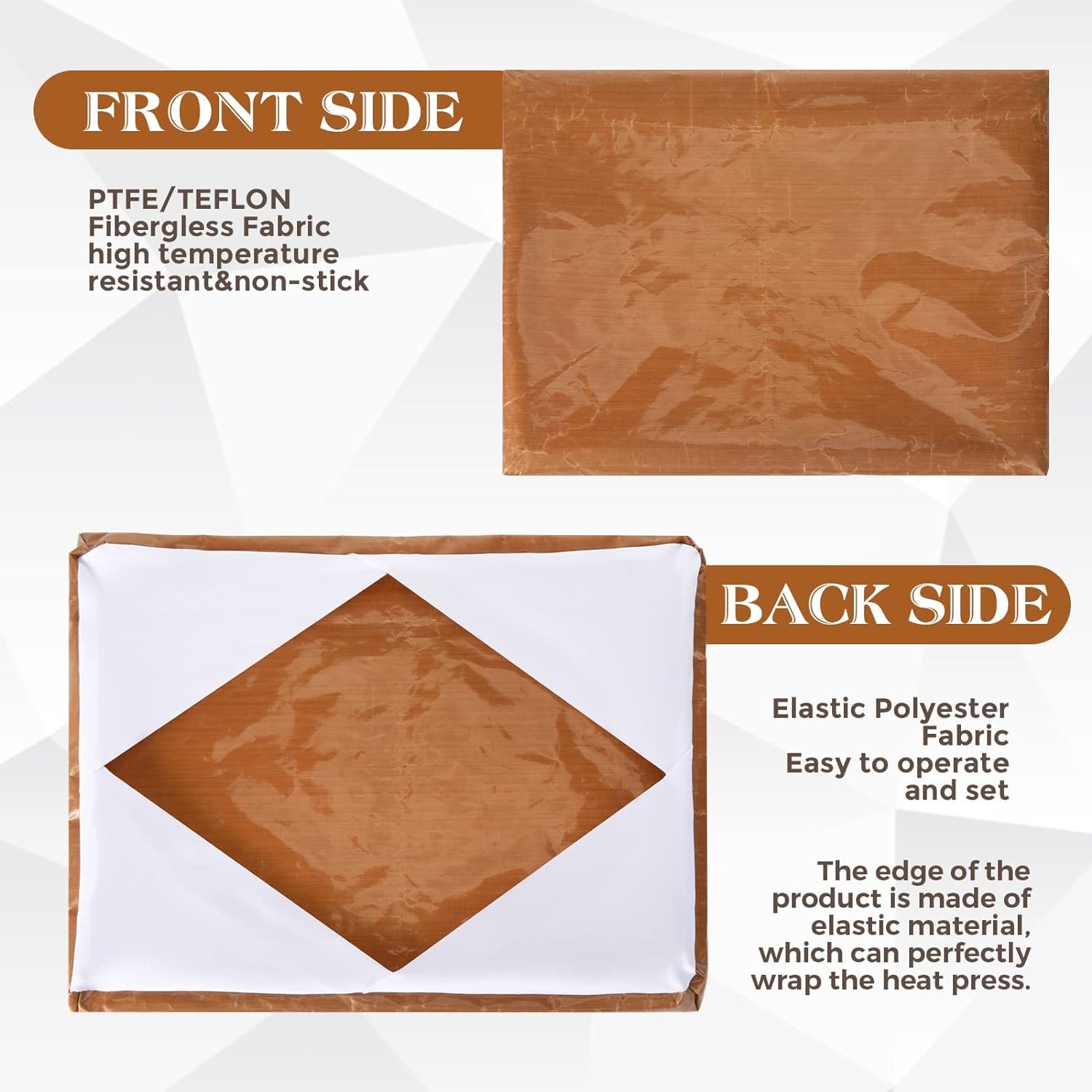 2 Pcs Heat Press Platen Wrap Cover, 12 X 15 Inch Heat Press Cover Heat Resistant Reusable Sheets Pad Mat Pillow for Sublimation Heat Press Machine