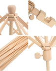 Wooden Umbrella Swift Yarn Winder - Knitting Umbrella 24" Swift Yarn Winder Holder, 1Pcs Swift Yarn Winder