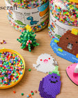 2 Buckets of Fuse Beads, 46,000 Pcs 5Mm Beads for Kids Crafts, 30 Colors Iron Beads with 6 Pegboards, 10 Ironing Paper, 20 Patterns, Gifts for Birthday Christmas, Multicolor Beads Refill Kit