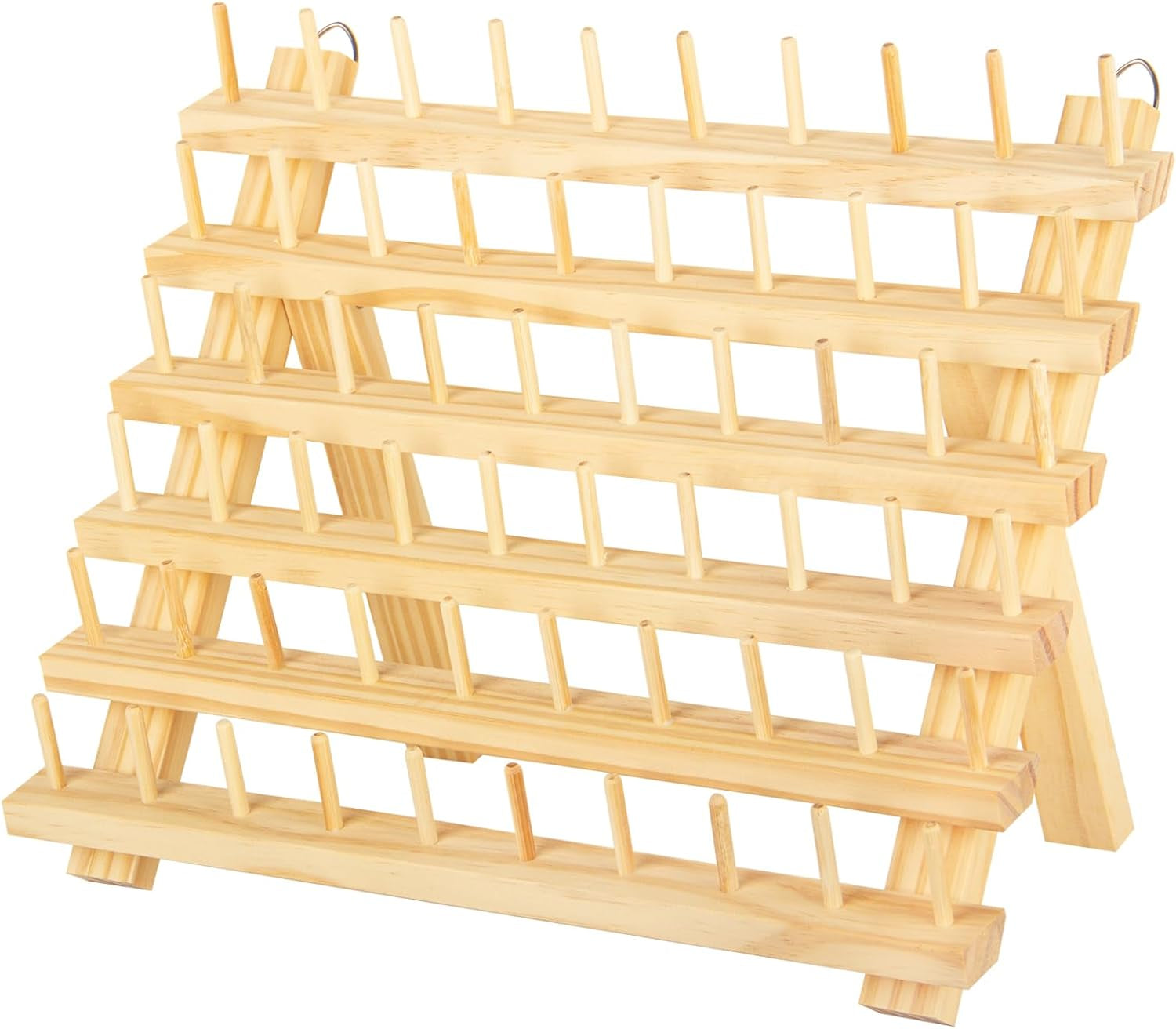 Nian Feng Braiding Hair Rack Stand for Hair Stylist, 2Pack Wooden Thread Holders for Spools of Thread, Spools Holder for Sewing Machine, Thread Racks for Spools of Thread, Sewing Organizer &amp; Storage.