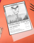 Tracing Paper for Drawing 9”X12" - 100 Sheets of Tracing Paper Pad, 50Gsm Artistic Tracing Paper for Kids, Transparent Paper for Trace Images, Sketch, Drawing by