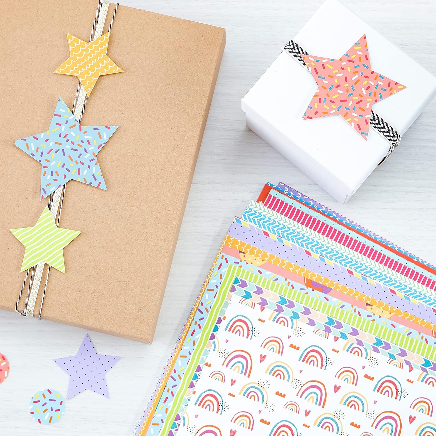 Crafting Cardstock, 12" X 12", 65 Lb/176 Gsm, Celebrations Assortment, 20 Sheets (91559)