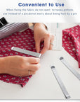 Sewing Clips Stainless Steel Hemming Clips Metal Hemming Tool 3 Inches Sewing Clips with Measurements for Fabric Quilting Pinning and Marking Accessories(40 Pcs)