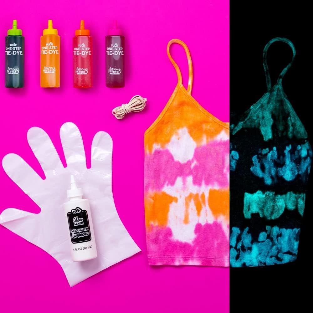 Easy Techniques for Fun Fabric Designs, Glow &amp; Neon Dye Colors DIY Activity &amp; Gift Idea, Glow-In-The-Dark