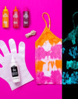 Easy Techniques for Fun Fabric Designs, Glow & Neon Dye Colors DIY Activity & Gift Idea, Glow-In-The-Dark