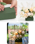 6X3X2.5 Inch Wet Floral Foam Blocks Rectangle Small Size Foam Bricks for Fresh Artificial Flower Arrangements Wedding Centerpiece Party Home Decoration Pack of 6 Green