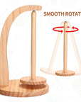 Wooden Magnetic Yarn Holder, Vertical Yarn Skein Holder with Easy Installation, Smooth Rotation, Durable Varnish Surface, Perfect Yarn Holder Spinner for Knitting and Crocheting.