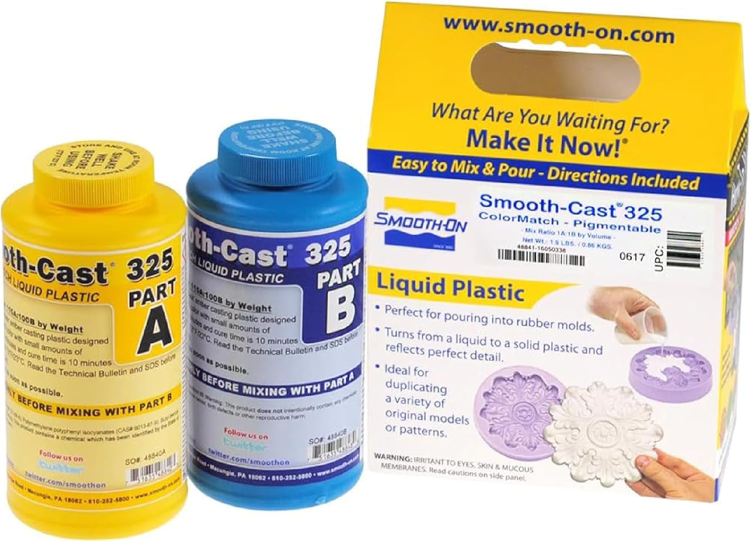 Smooth-Cast™ 325 Colormatch™ Series: Low Viscosity Liquid Plastic Casting Resin - Pint Unit