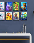 12 Pack Diamond Painting Kits for Adults 5D DIY Diamond Art Kit Paint with round Full Drill Diamonds for Beginners Gem Paintings Art for Home Wall Decor Gifts(12X16 Inch)