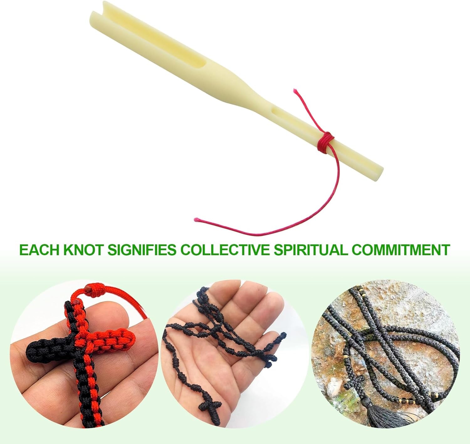 Rosary Cord Knotting Tool, Rosary Making Supplies, Rosary Making Kit, Cord Knot Tying Tool for Beads for Rosary Making