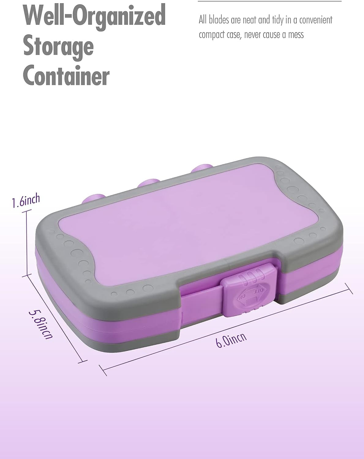 Craft Knife Precision Cutter Hobby Knife Blades Set (30Pcs) for Art Work, Scrapbooking, Stencil, Architecture Modeling, Wood Leather Working (Purple)