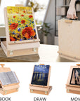 Tabletop Easel Beechwood Art Easel for Painting Canvases Table Easel Stand for Painters Painting by Numbers, Students Beginners Artist Adults