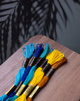 Pack of 12 Premium Embroidery Thread | 100% Egyptian Cotton Premium Skeins | Cross Stitch Embroidery Floss | Oeko TEX Certified Stranded Cotton | (Medium Brown 358)