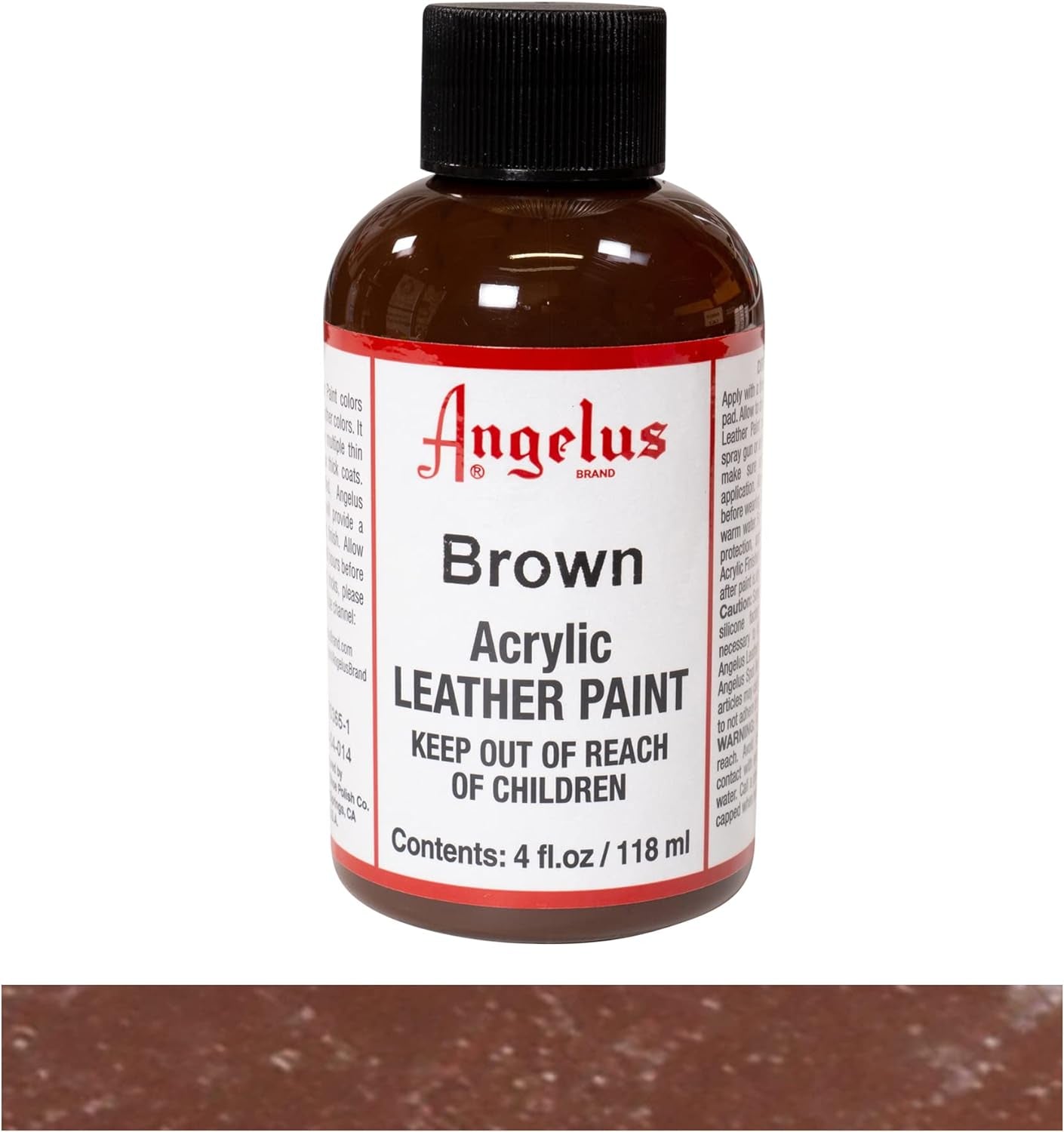 Acrylic Leather Paint Brown 4Oz