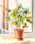 8 Pcs Diamond Art Kits, Bee Style Diamond Art Kits for Garden Decor, Garden Stakes Diamond Art Kits for Adults, DIY Diamond Art Accessories