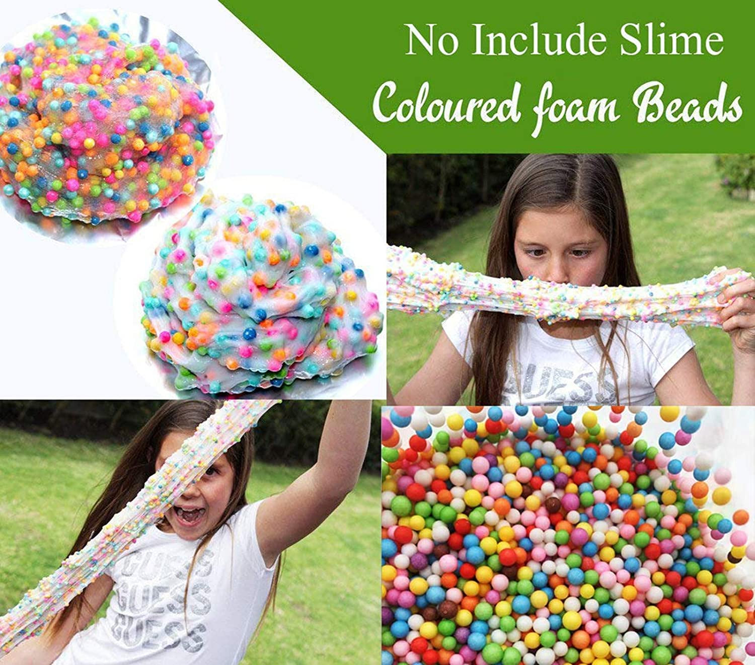 130 Pack Slime Making Kits Supplies,Gold Leaf,Foam Balls,Glitter Shake Jars,Fishbowl Beads,Fruit Slices,Fake Sprinkles,Glitter Sequins Accessories, Sugar Papers (Slime Kits)