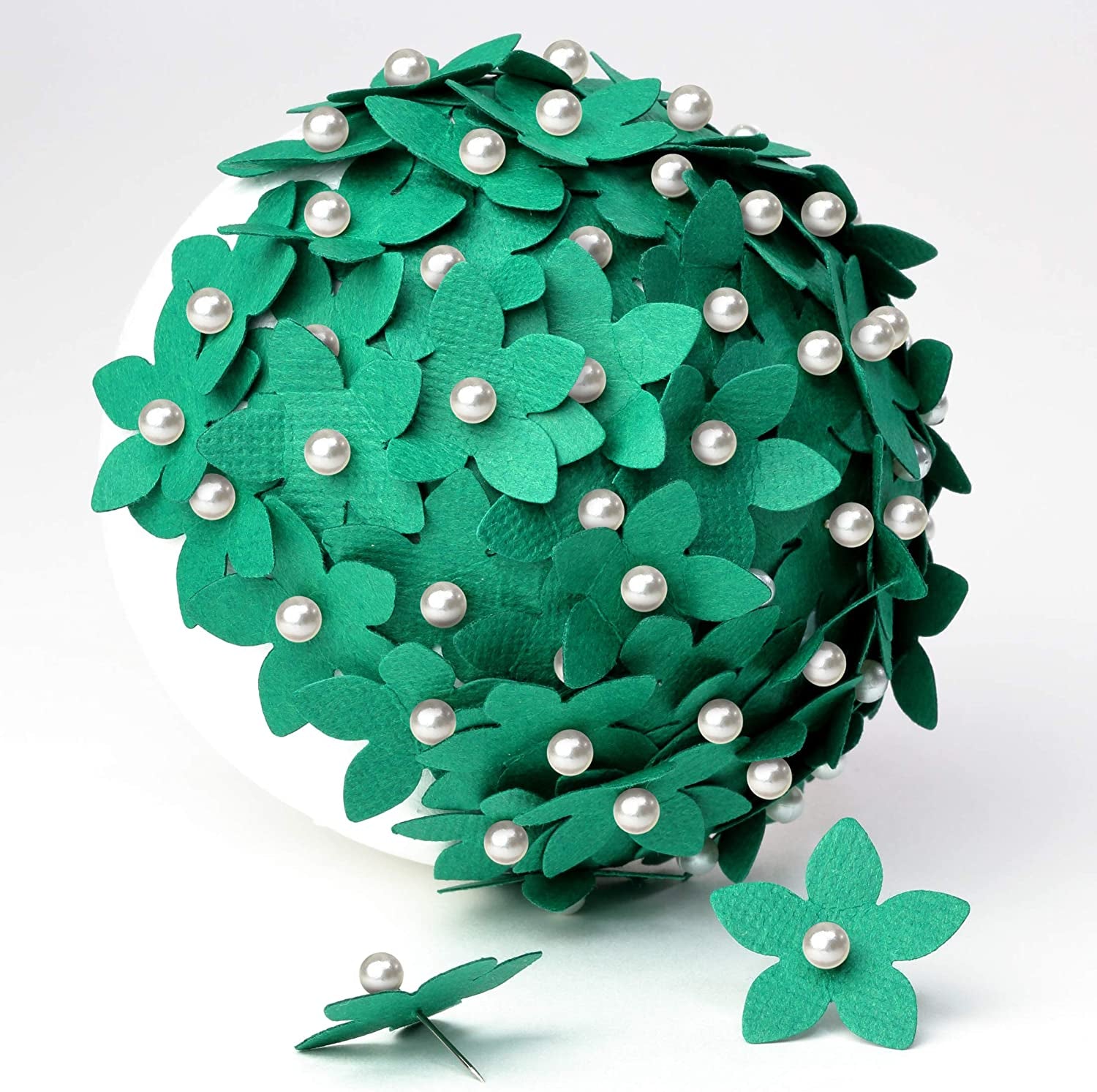 Petite Pearlized Size 12 3/4In White Pearl Heads Pins-Straight