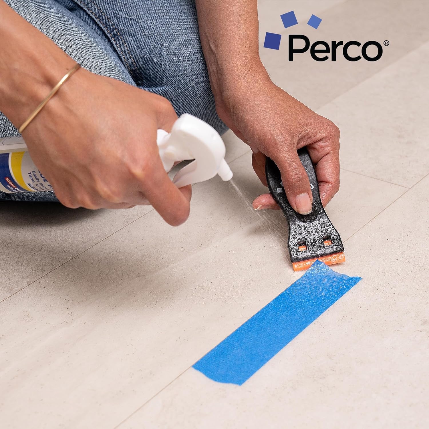 Glue off Adhesive Remover 3.3 Fl. Oz &amp; Scraper with Plastic Razor for Removing Labels (Adhesive Remover &amp; Scraper W/Plastic Razor)