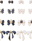 Enamel Bowknot Charms for Jewelry Making Charms DIY Craft Supplies