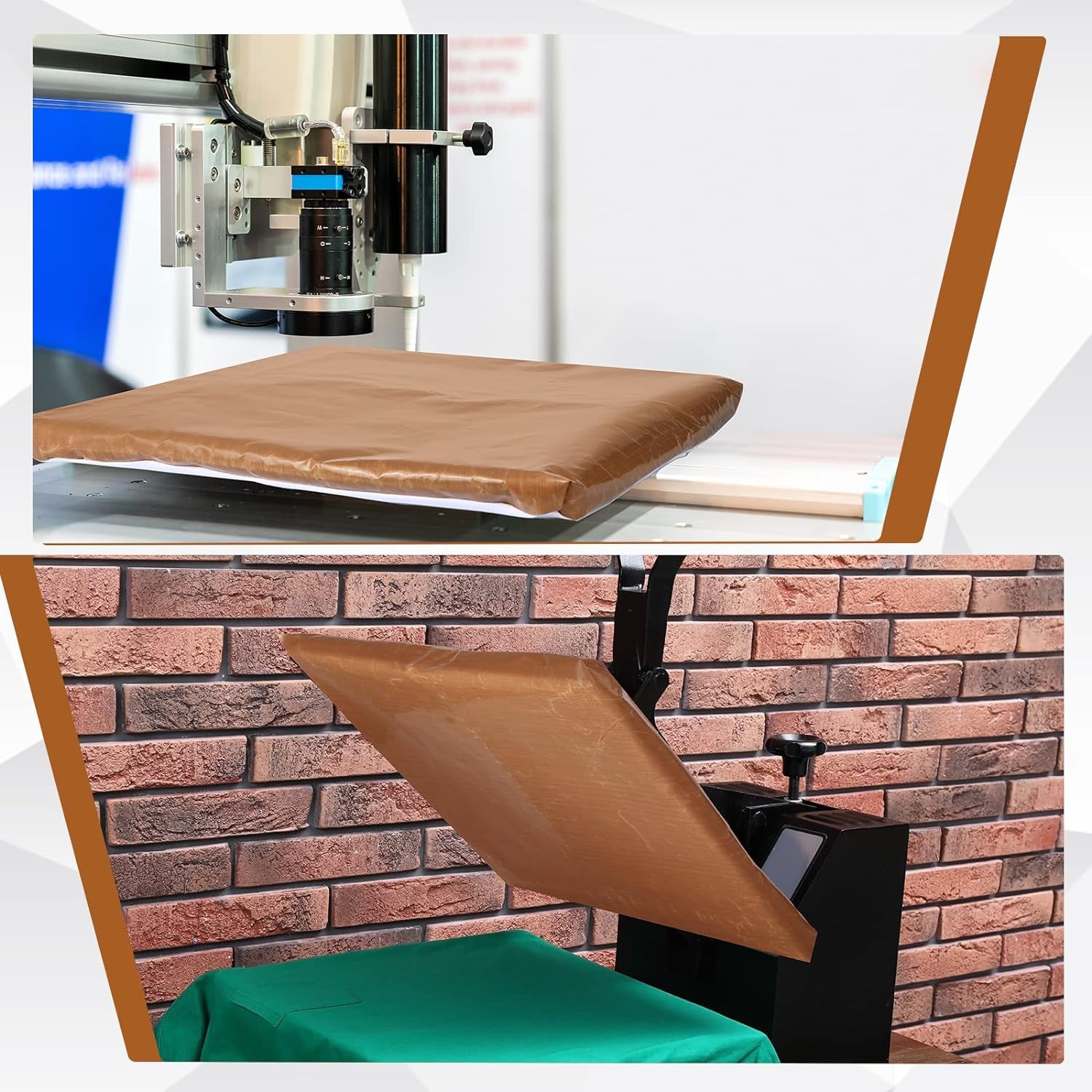 2 Pcs Heat Press Platen Wrap Cover, 12 X 15 Inch Heat Press Cover Heat Resistant Reusable Sheets Pad Mat Pillow for Sublimation Heat Press Machine