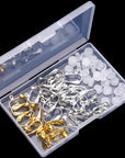 30 Pieces Clip-On Earring Converters Non-Pierced Earring Findings Dangle Earring Clips with Easy Open Loop and Silicone Earring Pads for Daily Accessory, 3 Colors (Style A)