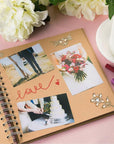 80 Pages Hardcover Kraft Scrapbook Albums, Multi-Purpose Brown Paper Notebook for Arts and Crafts, Blank Page Journal for Scrapbooking, Crafting, Creating Artworks and Journaling (8X8 Inches)