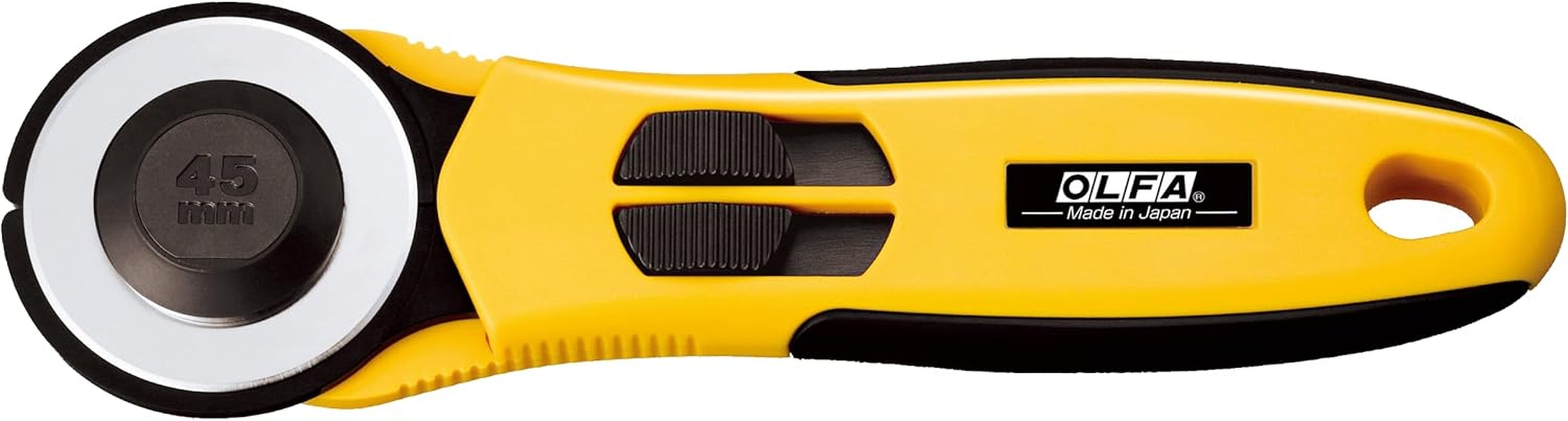 Rotary Cutter, 45Mm Quick-Change, RB45-1 Tungsten Steel Blade, Comfortable Rubber Grip, Ideal for Sewing, Quilting, Crafts, Replacement Blade:  RB45-1, Alloy Steel Blade, Made in Japan