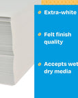 Sulphite Drawing Paper, 90 Lb, 9 X 12 Inches, Extra-White, Pack of 500 - 206321