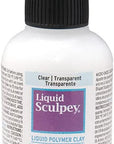Polyform Liquid  Liquid Polymer Oven-Bake Clay, Clear, 2 Oz. Bottle, Great for Jewelry, Holiday, DIY, Mixed Media, Window Clings, Home Décor and More! Great for Beginners to Artists!