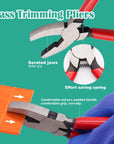 10Pcs Glass Cutting Tool Glass Cutter Glass Running Pliers Breaker Grozer Pliers with Curved Jaws Oil Feed Glass Cutters Tools Kit Stained Glass Tools Engraving Pen Screwdriver