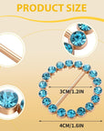 10PCS Metal Tshirt Clips and Rings Scarf Ring Clip Shirt Clip T-Shirt Tie Ring Clips Clothing Ring Wrap Holders Scarves Clasp Clothes Corner Knotted Button for Women (Colorful)