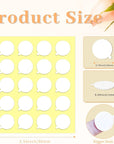 200 PCS Wick Stickers for Candle Making, Double-Sided Heat Resistant Candle Wick Stickers, Adhere Steady in Hot Wax Wick Stickers