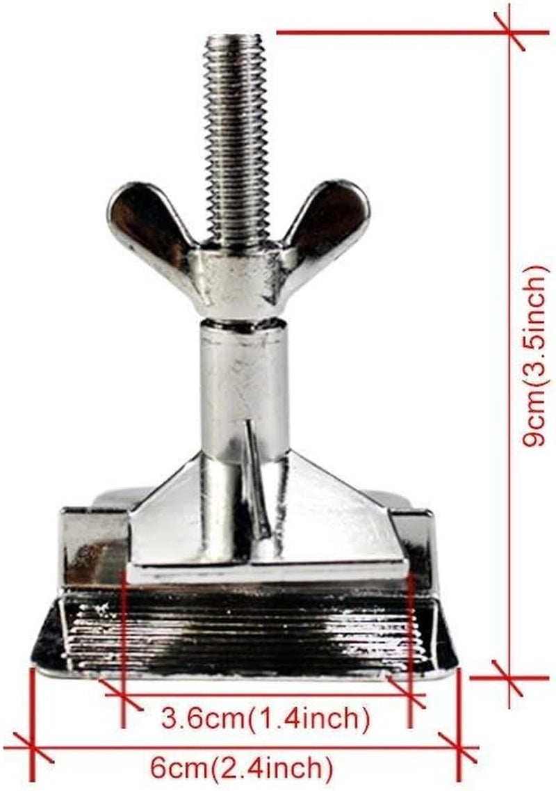 2PCS of Screen Printing Clamps Screen Frame Butterfly Hinge Clamp for Silk Screen Printing Frame Machine,For Fixing Screen Printing Mesh,Screen Printing Press DIY Tool Include 4 Screws