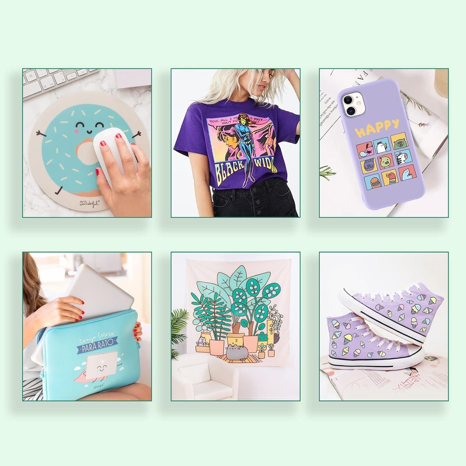 20 Sheets Sublimation Clear HTV Vinyl Sets -10 Sheets Glossy Sublimation Vinyl 8.5" X 12" + 10 Sheets Sublimation Paper 8.5" X 11",Suit for Light Colored Cotton Fabrics