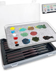 Wet Palette Wet Pallet for Miniatures- Stay Wet Palette for Acrylic Painting Wet Pallets for Painting Miniatures,Paint Brush Holder Organizer Wet Palette Storage Containers