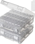 Bead Organizer Box, 24 Slots Diamond Painting Bead Storage Containers, Diamond Painting Art Accessories Boxes Craft Bead Storage Box Organizer Bead Organizers and Storage for Rhinestones (1 Pack)