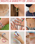 48000Pcs Glass Seed Beads Kit for Jewelry Making, 96 Colors 2Mm Small Beads with Pendant Charms and Letter Beads for Friendship Bracelet, Necklace Ring Making