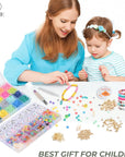 SHAPPIE Bracelet Making Kit with 18,500 Pcs & 120 Colorful Clay Beads – Heishi Beads for Necklace, DIY Bracelets & Earrings
