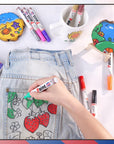 Permanent Paint Pens,Medium Tip Oil-Based Paint Pens,Never Fade Quick Dry and Waterproof Paint Marker Pen for Plastic,Metal, Wood,Glass, Rock, Fabric,Diy Craft and More(Set of 8)